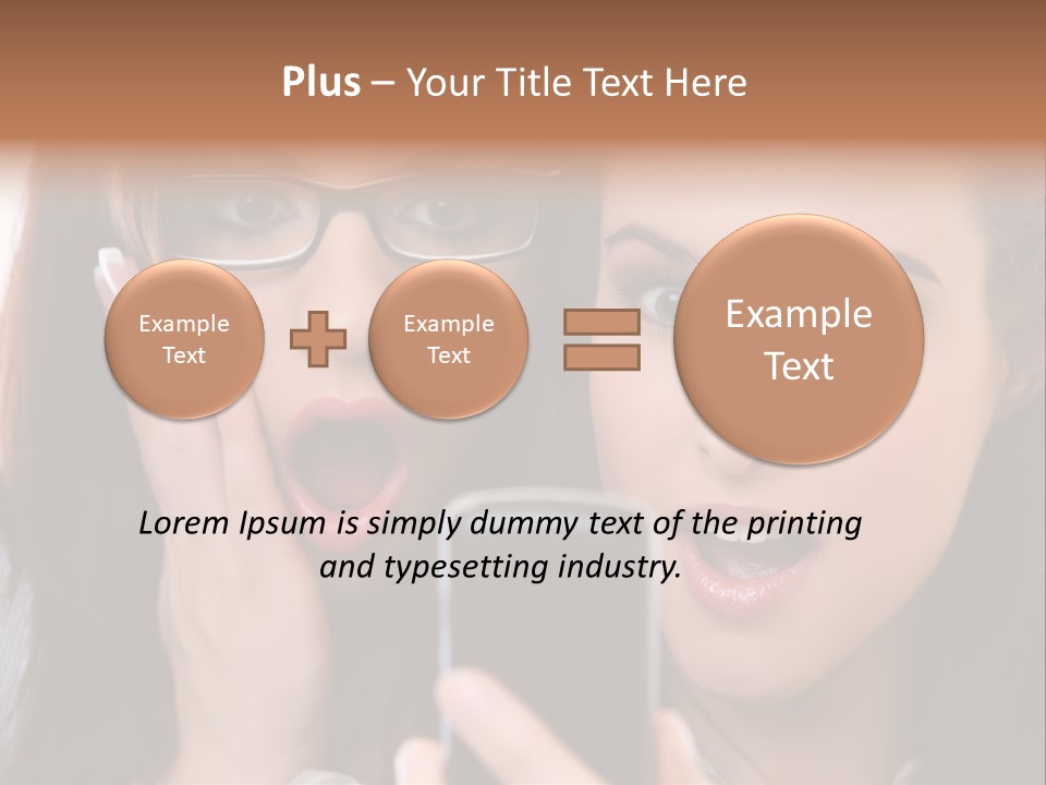 Caucasian People Young PowerPoint Template