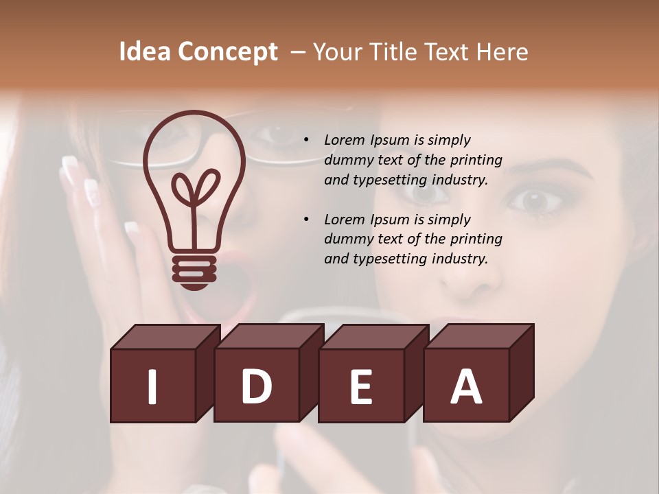 Caucasian People Young PowerPoint Template