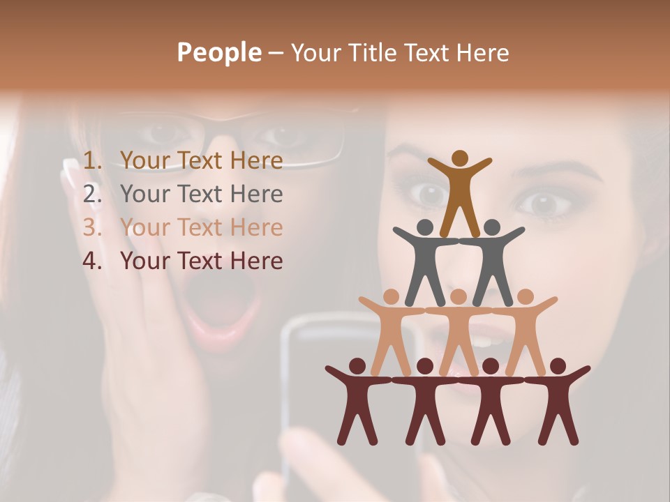 Caucasian People Young PowerPoint Template