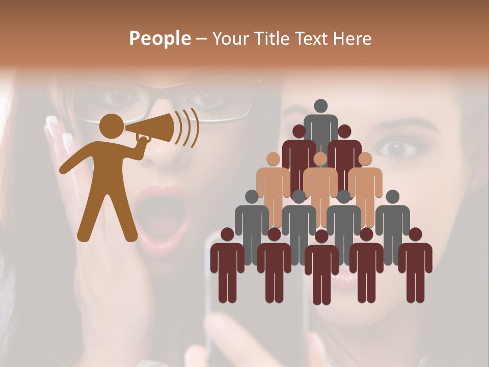 Caucasian People Young PowerPoint Template