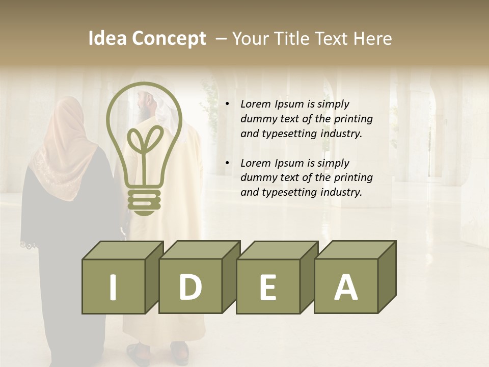 Marriage Islam Together PowerPoint Template