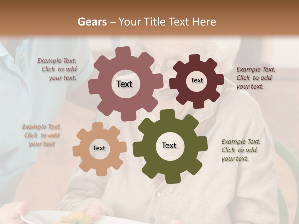 Independent Retired Female PowerPoint Template