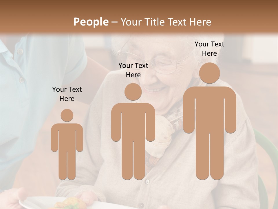 Independent Retired Female PowerPoint Template