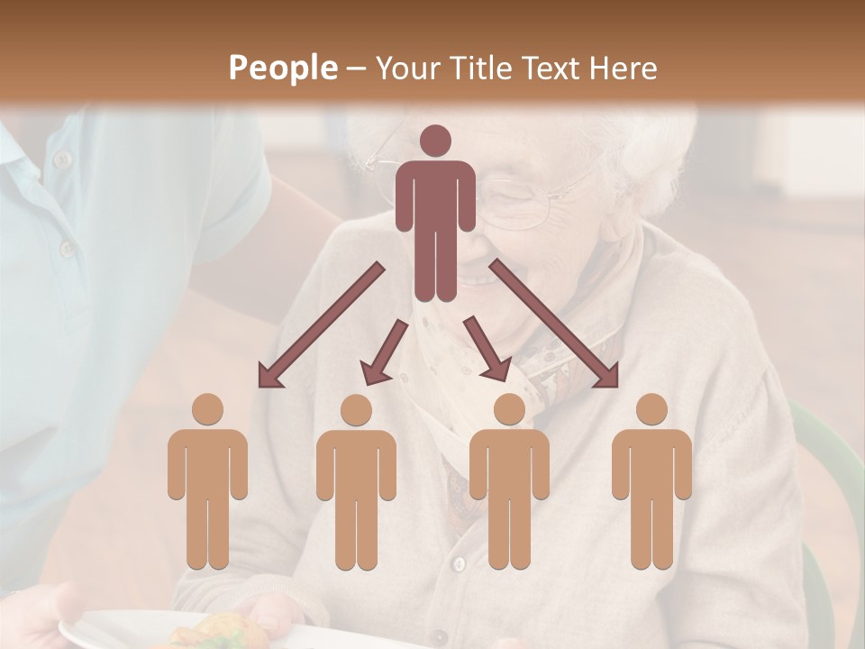 Independent Retired Female PowerPoint Template