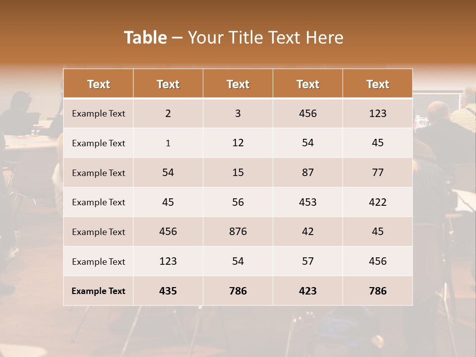 Room Session Hall PowerPoint Template