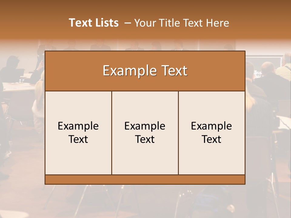 Room Session Hall PowerPoint Template