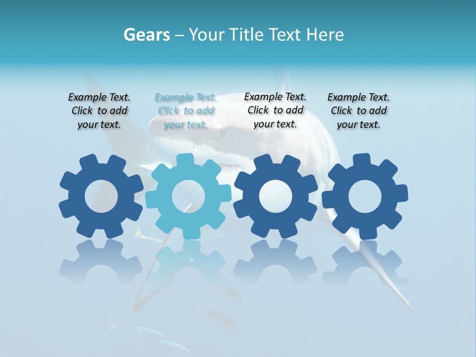 Marine Carcharodon Undersea PowerPoint Template