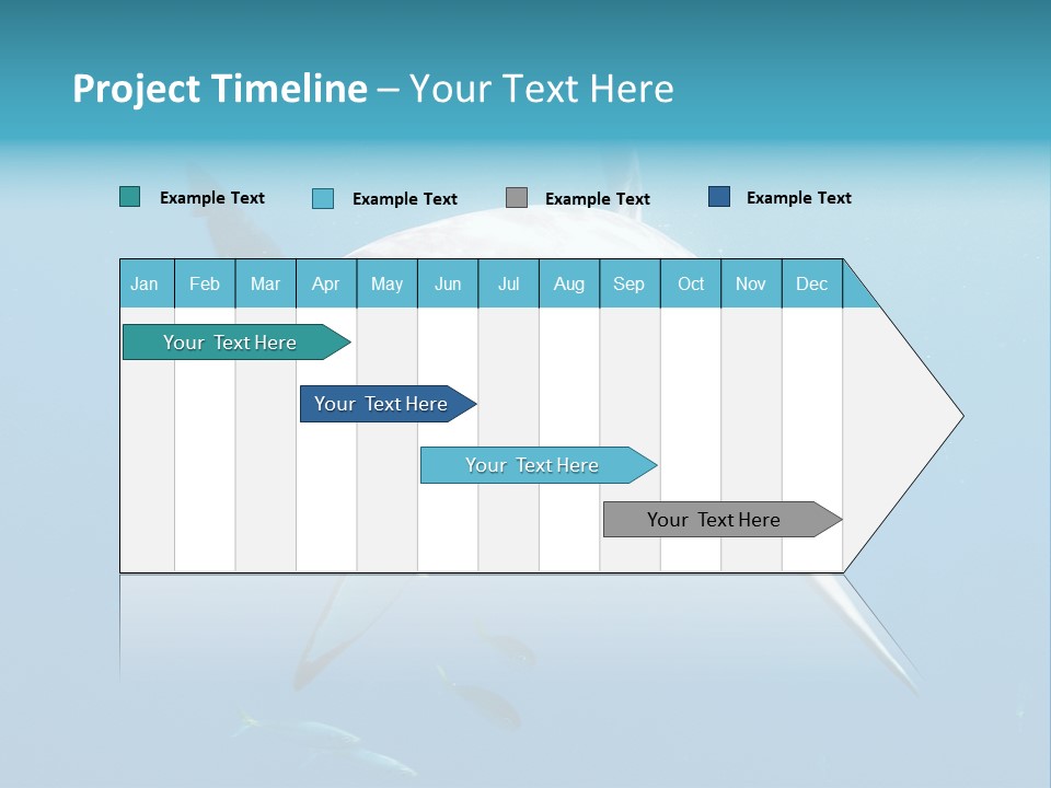Marine Carcharodon Undersea PowerPoint Template