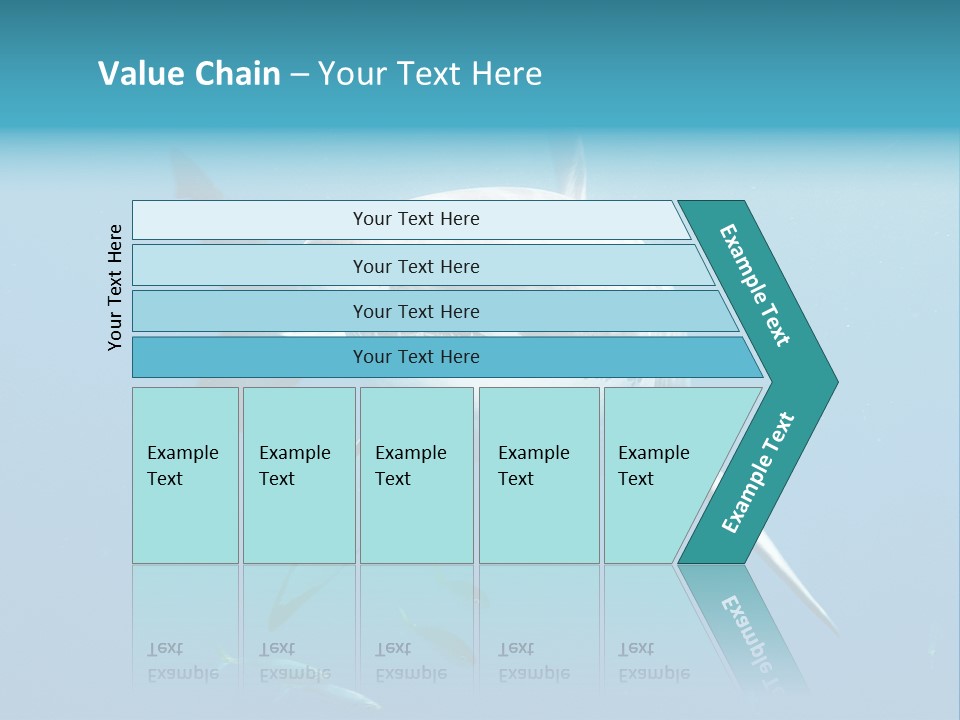 Marine Carcharodon Undersea PowerPoint Template