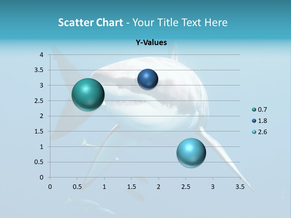 Marine Carcharodon Undersea PowerPoint Template