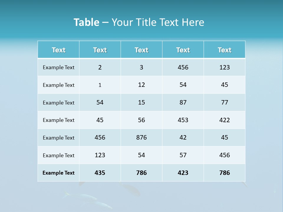 Marine Carcharodon Undersea PowerPoint Template