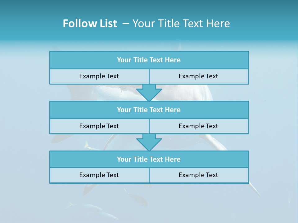 Marine Carcharodon Undersea PowerPoint Template