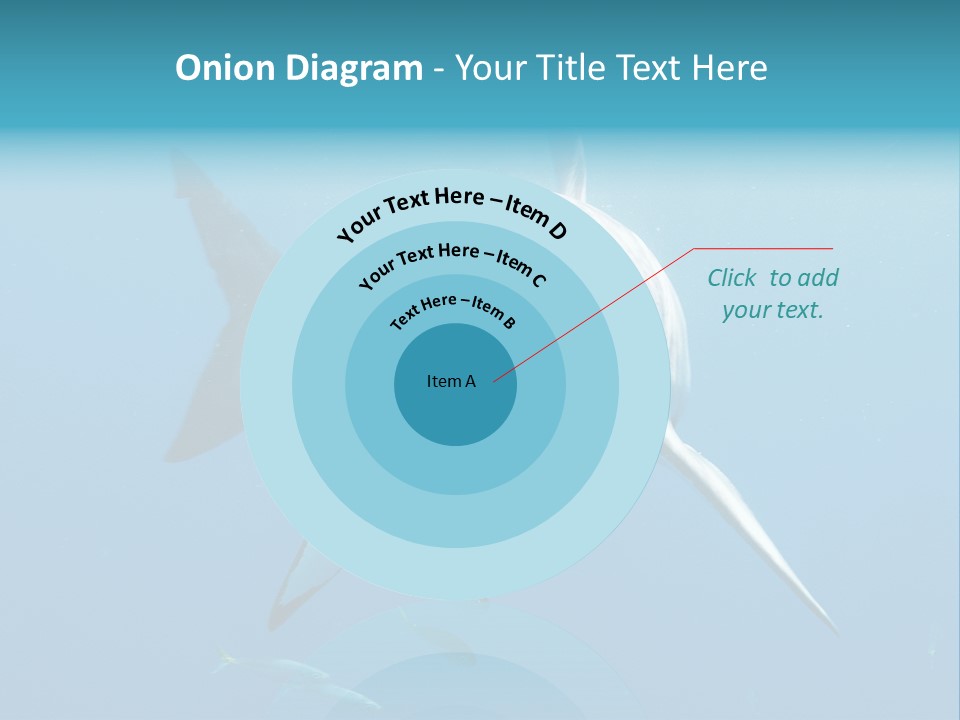 Marine Carcharodon Undersea PowerPoint Template