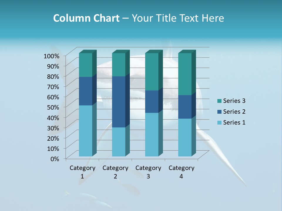 Marine Carcharodon Undersea PowerPoint Template
