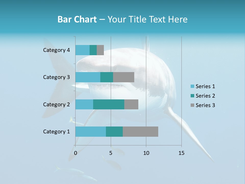 Marine Carcharodon Undersea PowerPoint Template