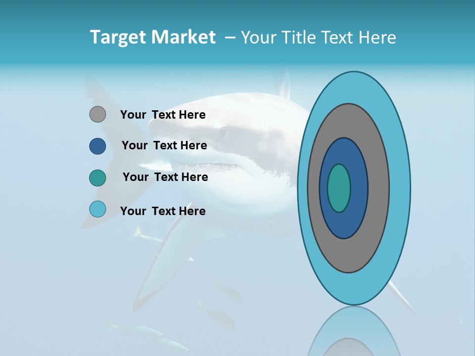 Marine Carcharodon Undersea PowerPoint Template