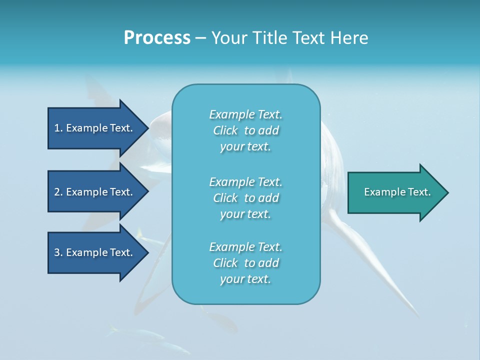 Marine Carcharodon Undersea PowerPoint Template