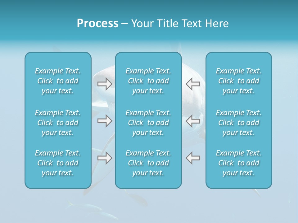 Marine Carcharodon Undersea PowerPoint Template