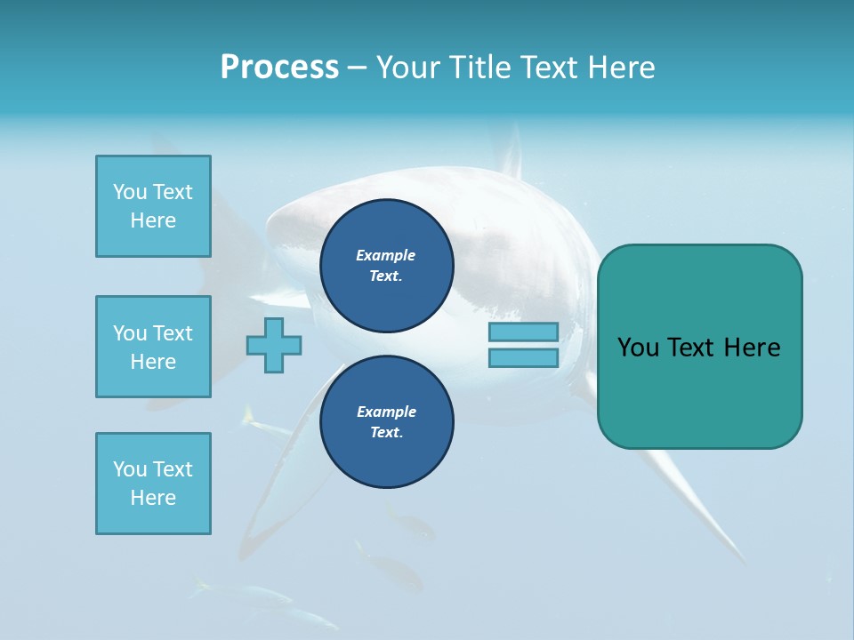 Marine Carcharodon Undersea PowerPoint Template