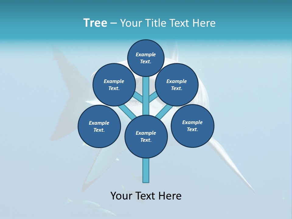 Marine Carcharodon Undersea PowerPoint Template