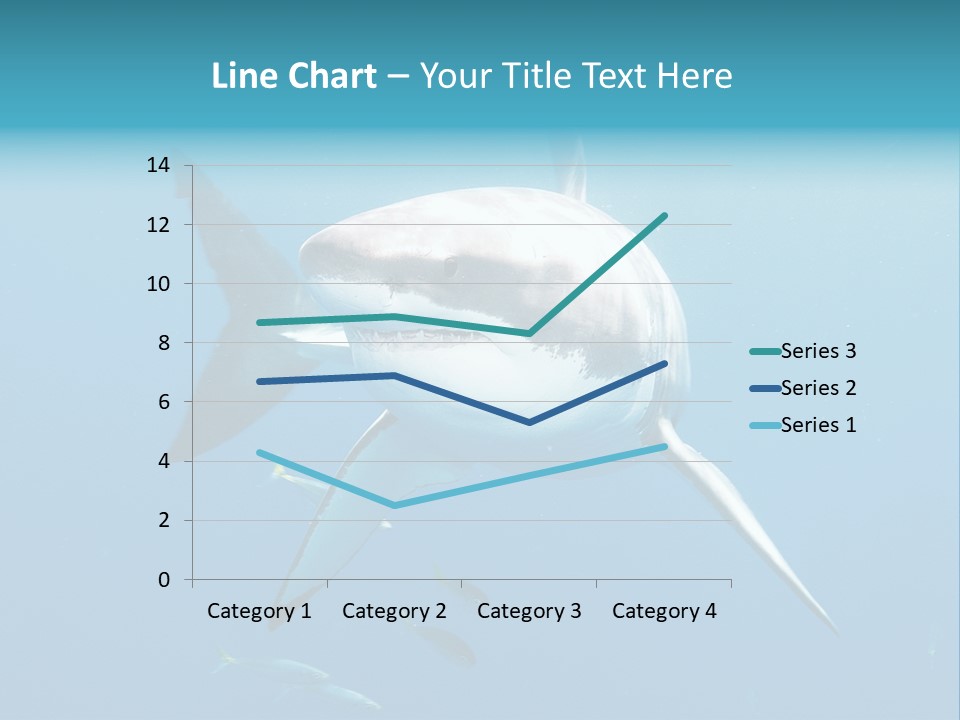 Marine Carcharodon Undersea PowerPoint Template