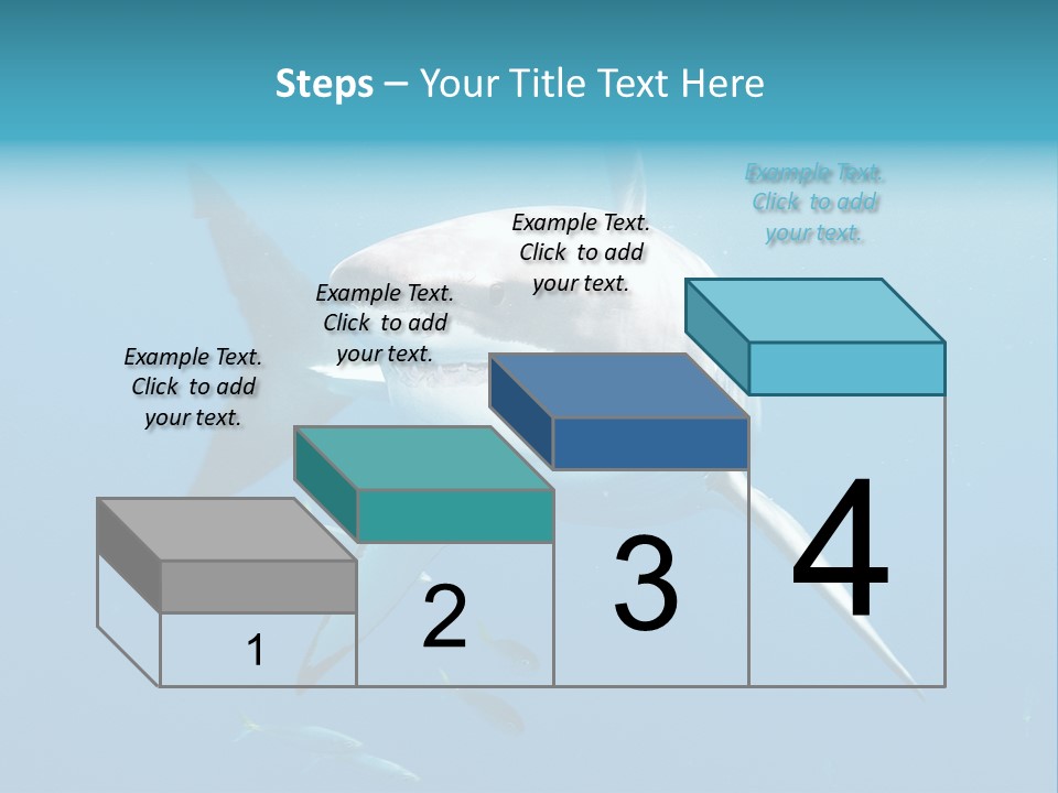 Marine Carcharodon Undersea PowerPoint Template