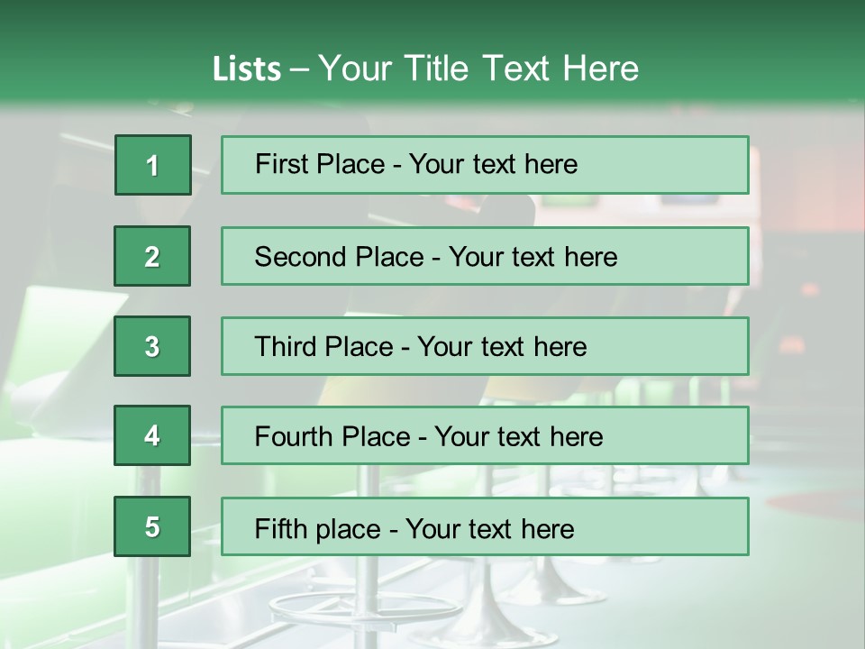 Metal Neon High PowerPoint Template