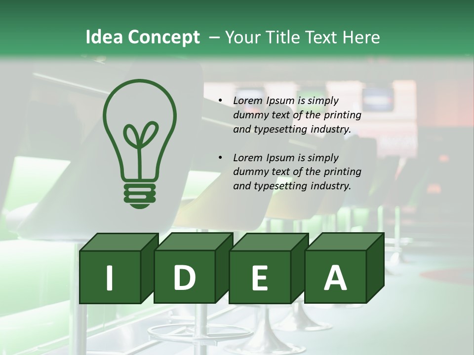 Metal Neon High PowerPoint Template