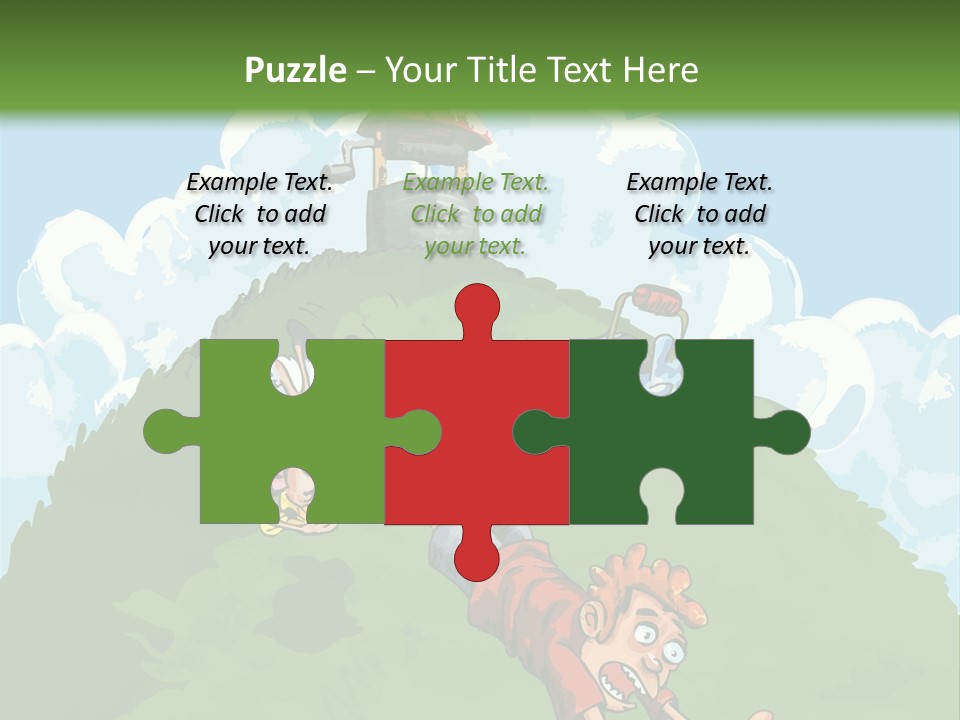 Girl Well Water PowerPoint Template