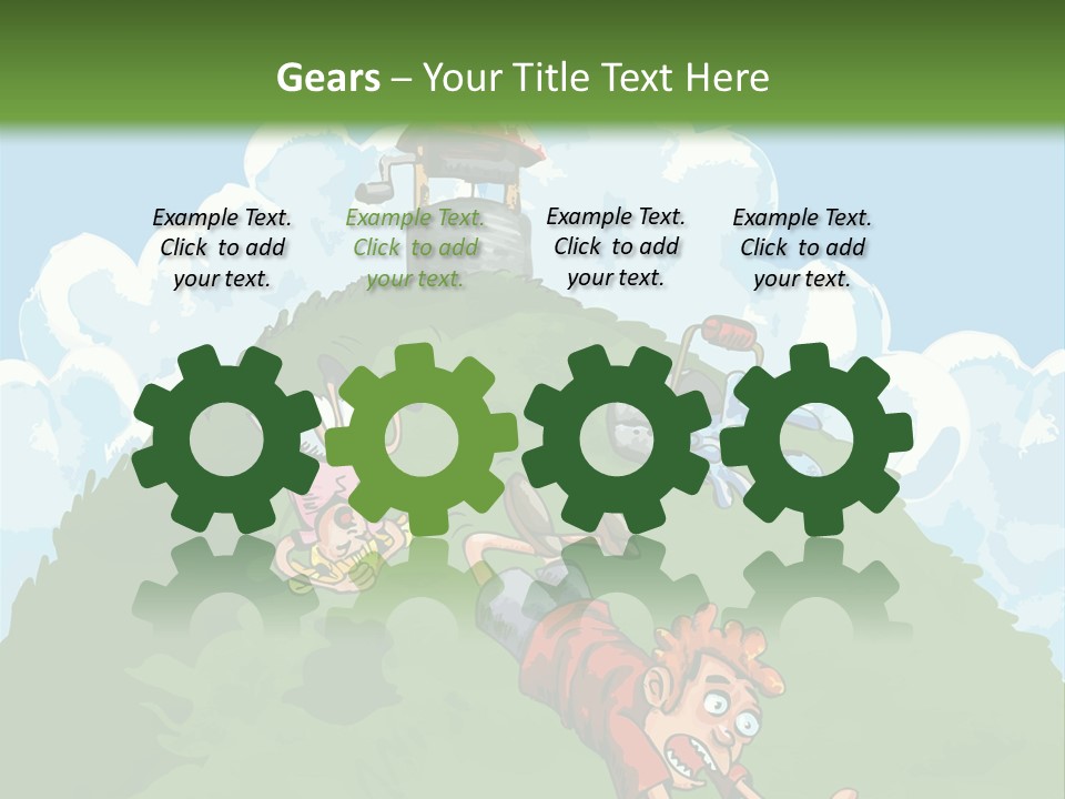 Girl Well Water PowerPoint Template