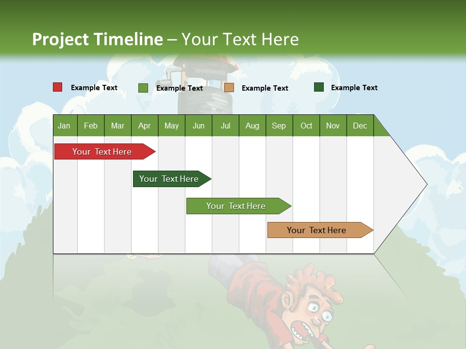 Girl Well Water PowerPoint Template