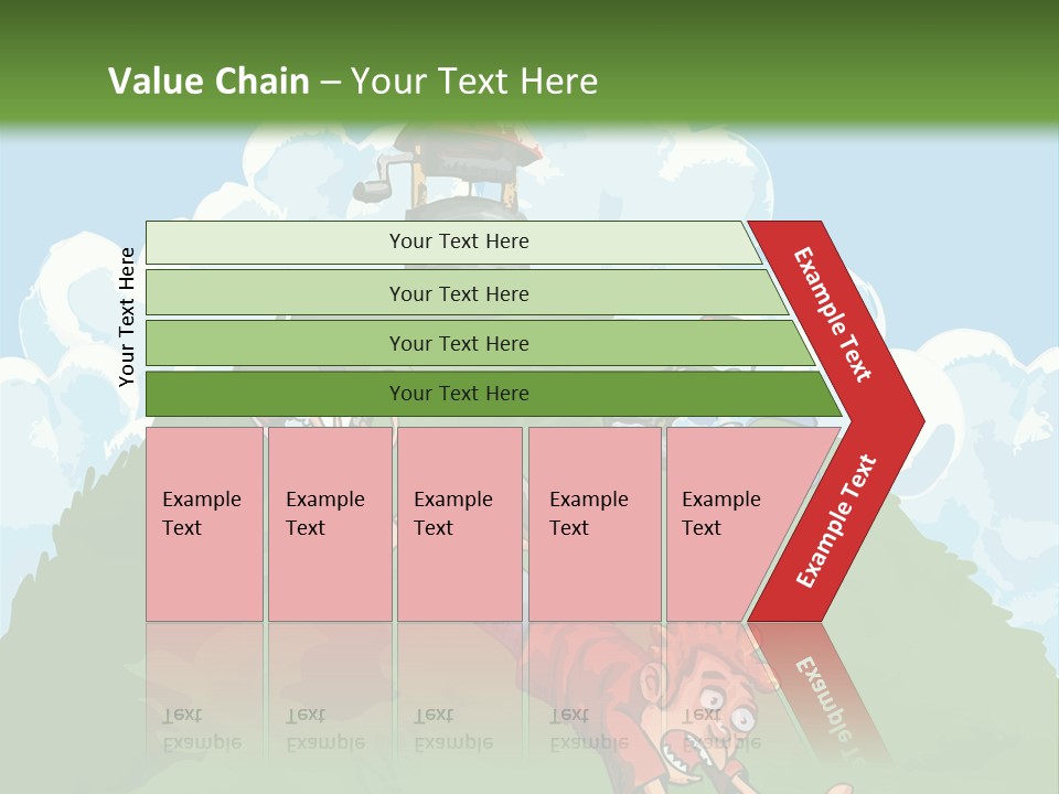 Girl Well Water PowerPoint Template