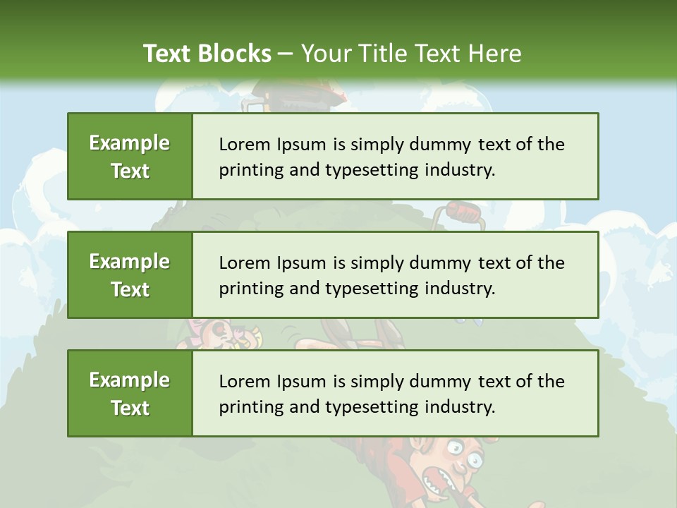 Girl Well Water PowerPoint Template