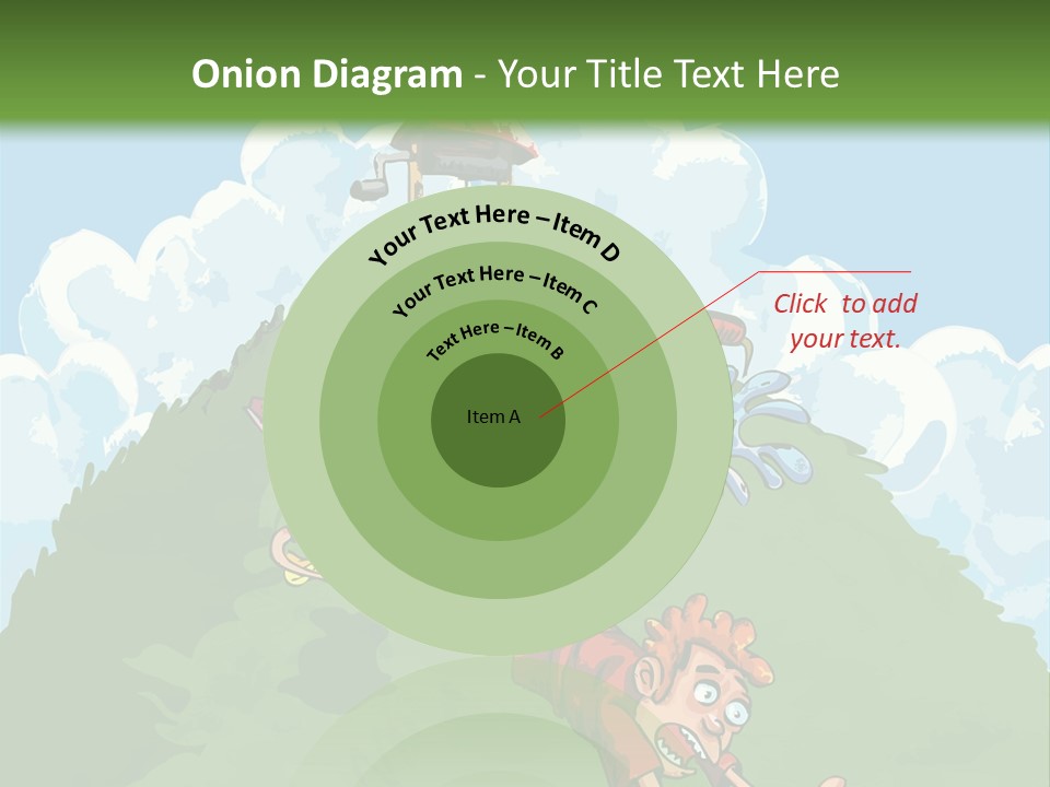 Girl Well Water PowerPoint Template