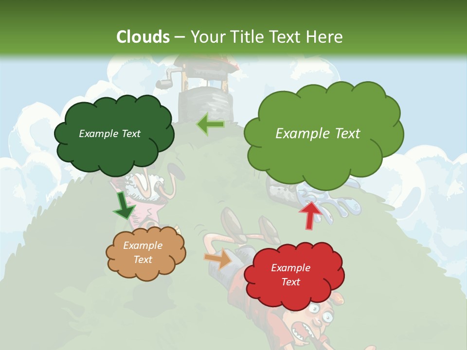 Girl Well Water PowerPoint Template