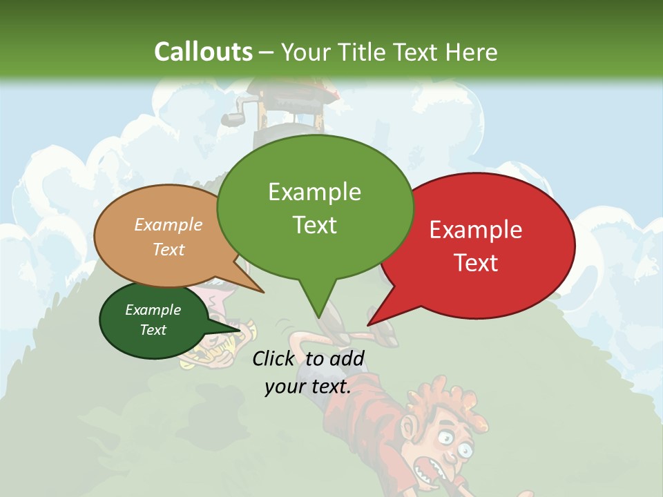 Girl Well Water PowerPoint Template