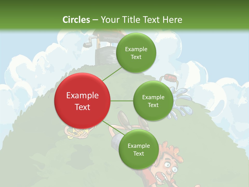 Girl Well Water PowerPoint Template