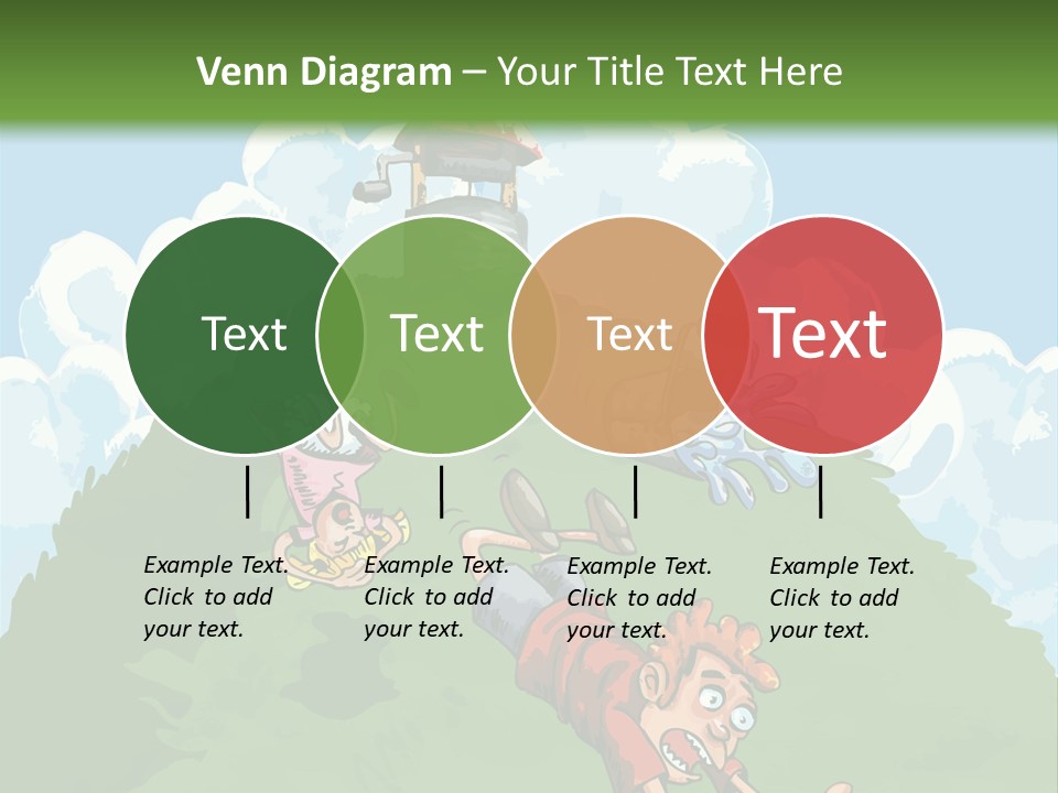 Girl Well Water PowerPoint Template