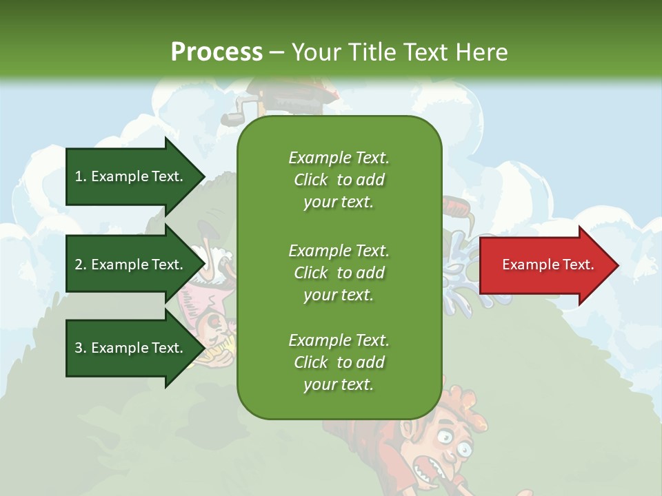 Girl Well Water PowerPoint Template