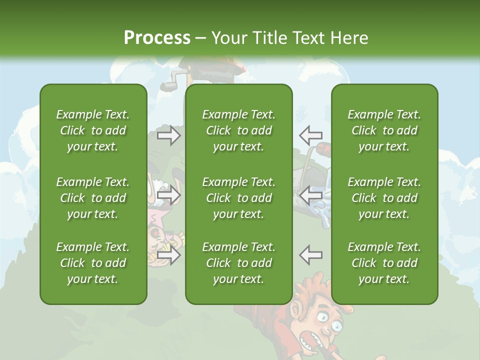 Girl Well Water PowerPoint Template