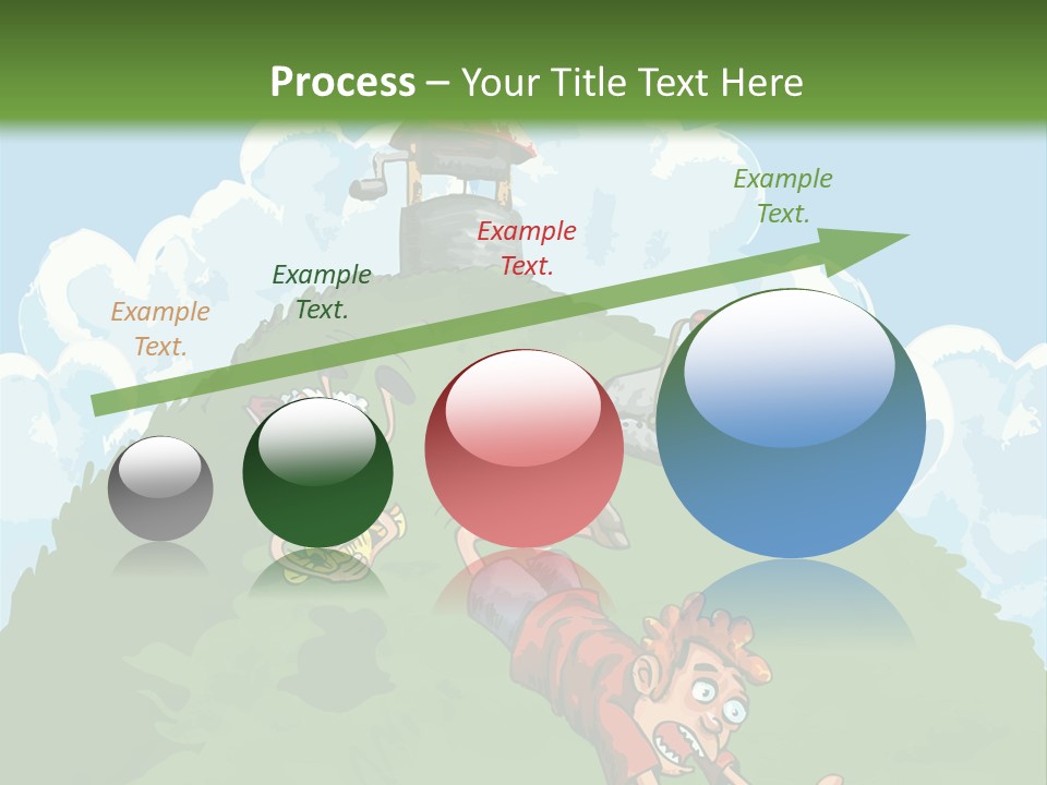 Girl Well Water PowerPoint Template