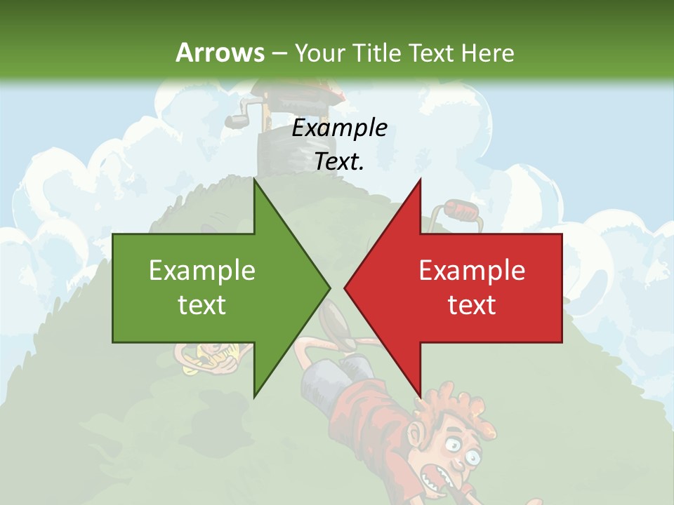 Girl Well Water PowerPoint Template