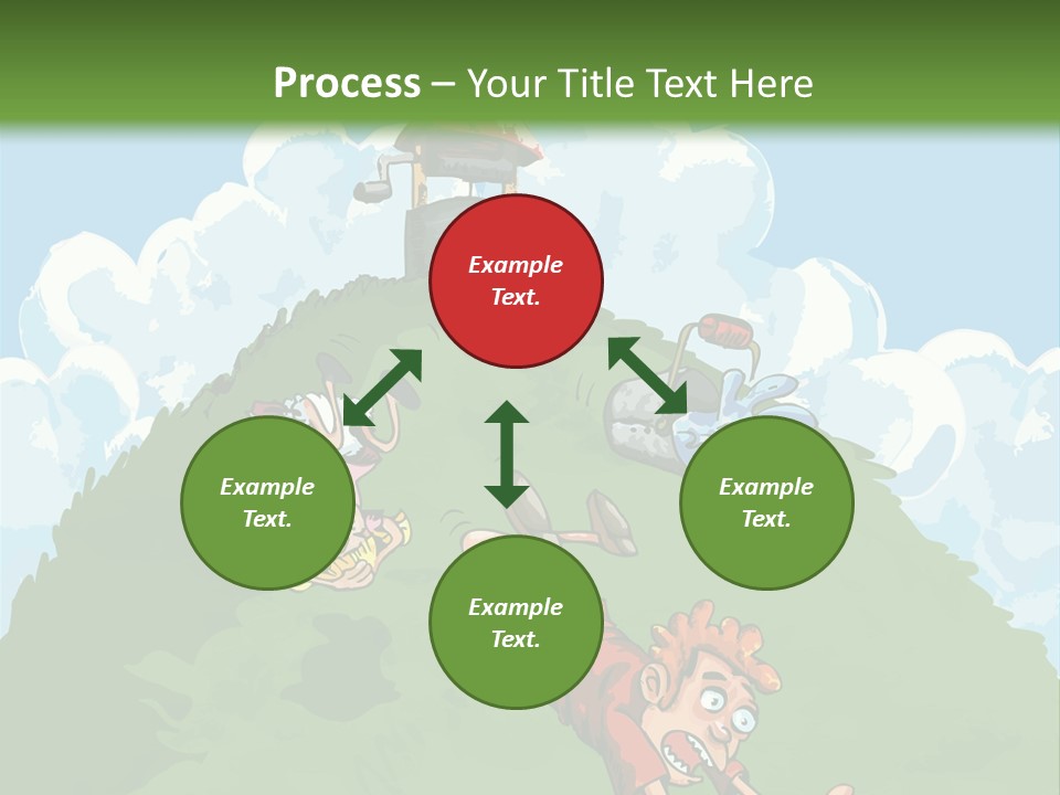 Girl Well Water PowerPoint Template