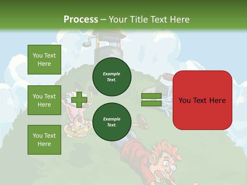 Girl Well Water PowerPoint Template