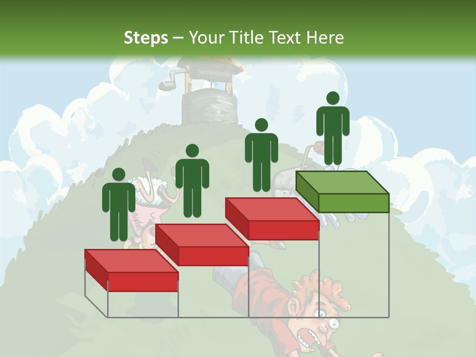 Girl Well Water PowerPoint Template