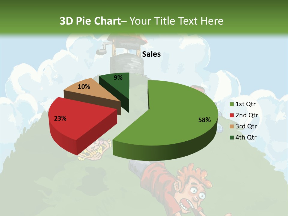 Girl Well Water PowerPoint Template