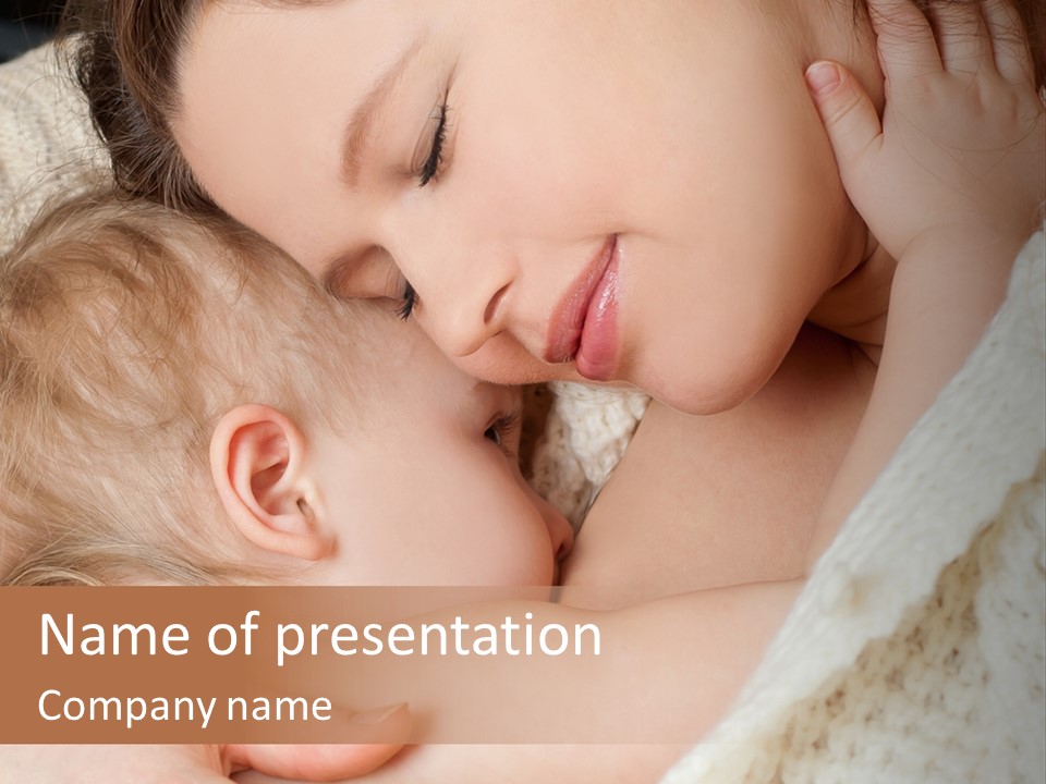 Drink Comfort Breastfeeding PowerPoint Template