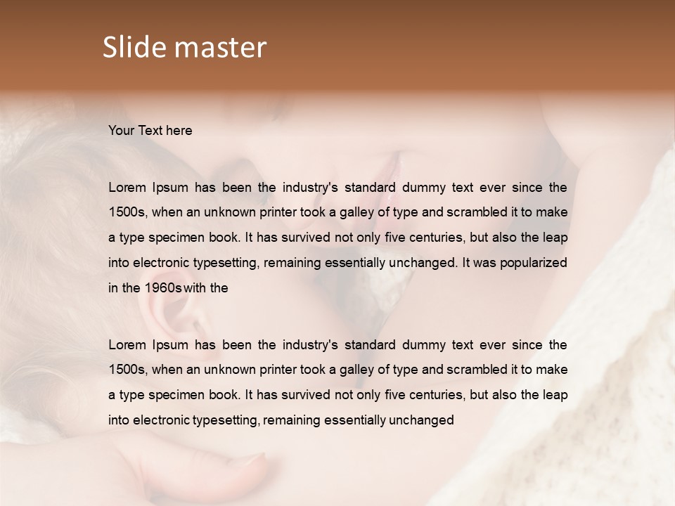 Drink Comfort Breastfeeding PowerPoint Template