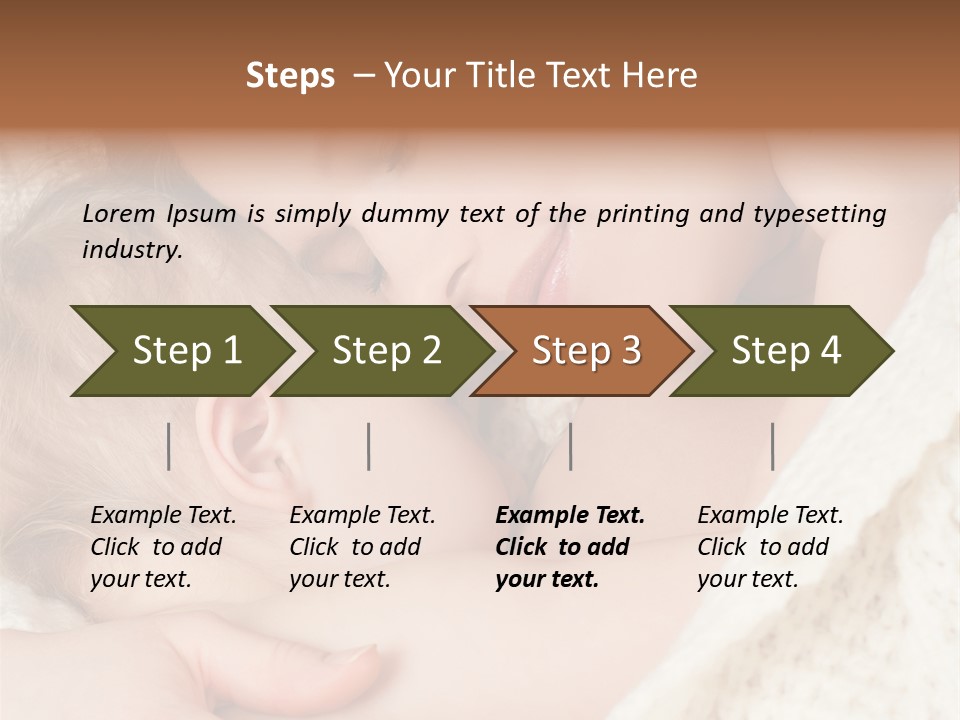 Drink Comfort Breastfeeding PowerPoint Template
