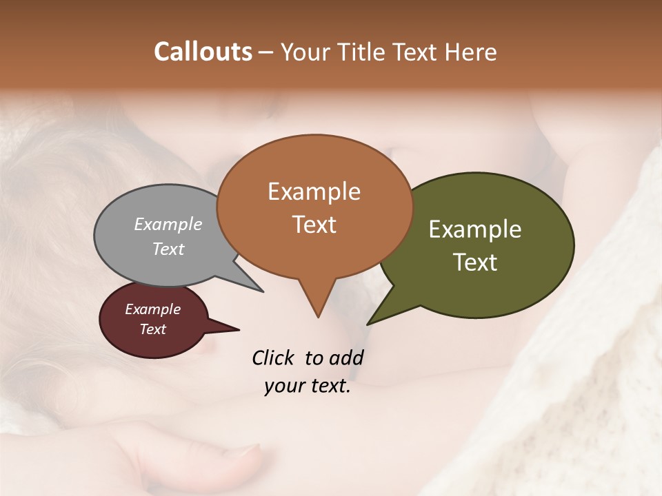 Drink Comfort Breastfeeding PowerPoint Template